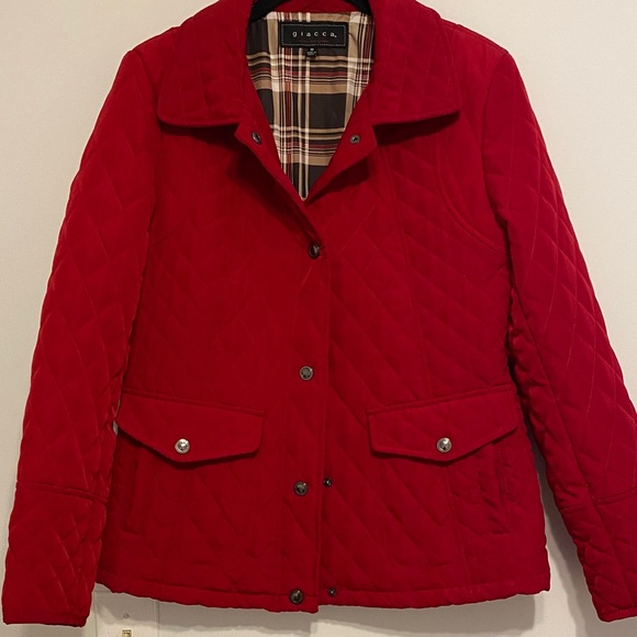 Giacca Jackets & Blazers - Giacca Red Quilted Puffer Jacket, thicker fabric